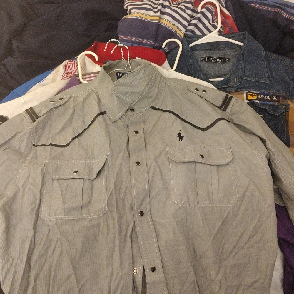 Polo by Ralph Lauren Light Gray Shirt Jacket